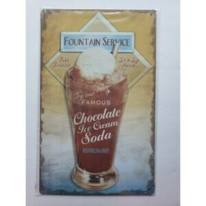 Fountain Service 16 x10 Ohio Wholesale Inc.Rustic Retro Metal Signs 27935